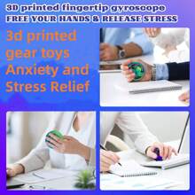1/2 Gloednieuwe 3D-geprinte draaiende bal speelgoed, O-vormige gyroscoop zwaartekracht draaiende speelgoed, sensorische fidget speelgoed, autisme vingerafdruk gyro speelgoed, draagbare vingerafdruk gyro speelgoed bureau speelgoed, gadgets voor angstverlichting, perfect voor verjaardagsfeest cadeaus, cadeauzak vullingen, Valentijnsdag cadeaus, paasmand vulling