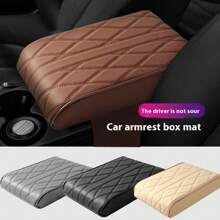 绗缝PU皮革汽车扶手套，记忆海绵扶手套，通用尺寸 - 均碼 - 查看 6