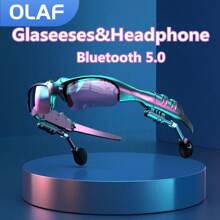 SIMSONLAB Écouteurs Bluetooth sans fil avec fonction d'appel mains libres et montre connectée polarisée pour hommes et femmes, lunettes connectées avec micro intégré pour le cyclisme, la course, la conduite et la pêche en extérieur