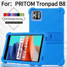 Case For Tronpad B8 / NEWISION VOLENTEX L8 Case 8 Inch Tablet Safe Shockproof Silicone Stand Cover For NEWISION Tablet Model L8 8 Inch Tablet Case Super Shockproof Soft Silicone Protective Case Stand Cover Thickened Four-Corner - Multicolor - View 3
