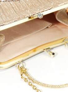 CHAMPAGNE- Sparkling Rhinestone Evening Formal Bag Evening Clutch Purses For Women - Vintage Evening Bag Accessories For Women Clutch Wedding Party Formal