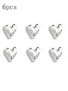 Set de 2/4/6 piezas de imanes dorados con forma de corazón para refrigerador, imanes plateados con forma de corazón, imanes decorativos lindos, imanes personalizados para pizarra blanca de cocina u oficina, gabinete de almacenamiento y refrigerador, decoración de cocina, decoración del hogar, regalo para el Día de la Madre - Multicolor - Ver 12