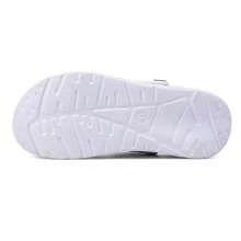 1 双男士轻便舒适木屐、镂空防滑花园鞋、男士网眼夏季凉鞋，适合休闲户外穿着，防滑厚底沙滩拖鞋（随机印刷不对称图案） - 白色 - 查看 6