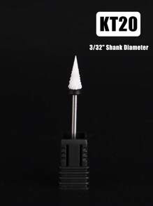 1个陶瓷美甲钻头 - 3/32英寸专业电动美甲钻头，带支架，适用于修甲、修脚、角质层打磨、亚克力凝胶指甲抛光 - 彩色 - 查看 27