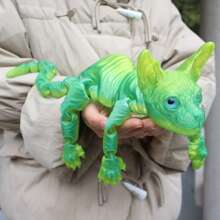 1 件 50 厘米/19.69 英寸超大 3D 猫雕像，适用于花园和卧室，完美的生日礼物，多色系列，派对装饰，节日礼物，巨型猫爱好者礼物 - 彩色 - 查看 19