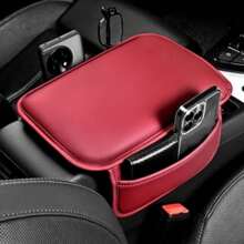 1 pieza Almohadilla para reposabrazos central del automóvil, resistente al desgaste, textura cómoda, almohadilla delgada para reposabrazos, universal para automóvil, esencial para viajes, almacenamiento de artículos diversos y tarjetas/teléfono/llaves - Multicolor - Ver 5