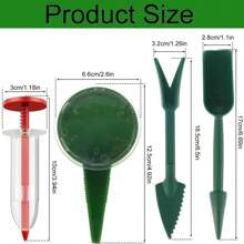 6pcs Mini Seed Spreaders, Rapid Seeder Planter Assist, Small Seed Planting Tool, Manual Seedling Holes And Hole Punching Kit, Handheld Seed Broadcaster For Fine Seeds