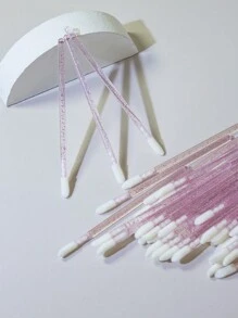 100/50 Piece Disposable Lipstick Brush Set - Lipstick And Lip Gloss Applicator Makeup Tool Set. Can Be Used For Applying Lipstick, Cleaning Mascara, And As A Lip Makeup Brush. Perfect For Christmas, Valentine's Day, And Back-To-School Seasons. - Multicolor - View 8