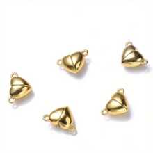8pcs Heart-Shaped Magnetic Clasp Zinc Alloy Jewelry Accessories, Suitable For Bracelet And Necklace DIY Decoration