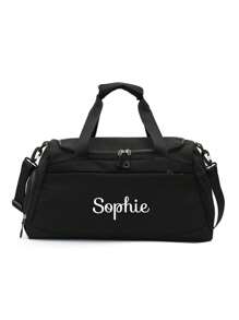 1 件刺绣定制健身包，男女通用，带鞋隔层，大容量干湿分离旅行行李袋，周末包，女士手提包，男士运动健身包，过夜包行李袋带拉杆套，多功能，多用途，大容量，轻便，功能性，实用，多用途，多彩，可爱，迷人，简约，有趣，卡哇伊，Y2K，极简主义，通勤，商务休闲，基础款，定制，个性化，独特，定制，送给他的理想礼物，送给她、她、男朋友、女朋友、家人、朋友的理想礼物，周年纪念日，生日，节日/度假，户外/郊游/旅行/徒步旅行/体育场/运动/登山，商务/通勤/工作/办公室，旅行