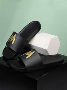 大码男士拖鞋，新款夏季时尚室内防滑防臭厚底浴室淋浴户外运动凉鞋 - 彩色 - 查看 1