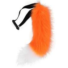 Faux Fur Fox Costume Cat Tail Cosplay Halloween Christmas Party Costume One Size