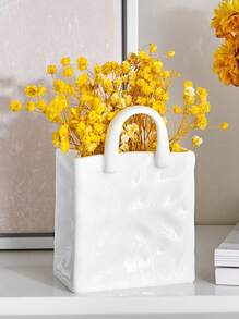 1pc,Handbag Flower Pot Decoration Ornament, Creative Pots, Super Beautiful Flower Pot, Indoor Outdoor Home Decor Garden Patio Unique Home/Kitchen/Office/Dressing Tables Cute Vases Gift Gifts Birthday Graduation