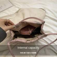 New Chinese Style Retro Bag 2 New Models Silk Jacquard Fashionable Minimalist Bag Single Shoulder Diagonal Cross Women's Bag - màu xanh lá - Xem 6