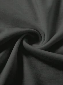 Plus Size Women's Solid Color Simple And Fashionable Casual Pants, Suitable For Summer - Dark Grey - View 4