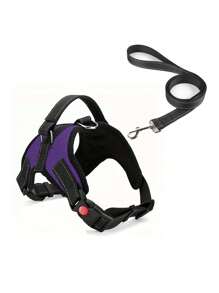 Dog Harness For Small, Medium, Large Dogs,Reflective No-Pull Dog Harness With Breathable Design And Handle - Mauve Purple - View 21