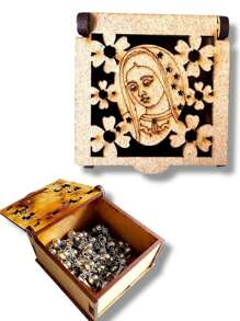 Hermosas cajitas de madera de la "virgen de Guadalupe" para recuerdo Mi bautizo, primera comunión, boda, 15 años, XV años, cumpleaños para dar en tu evento un hermoso e inolvidable detalle, recuerdos para fiesta, souvenir de fiesta, virgen de Guadalupe - 12 piezas - Ver 2
