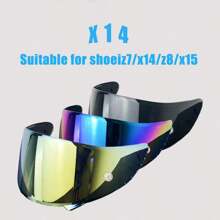 1 件 X14 CWRF 多色防护头盔遮阳板替换件适用于 X14 Z7 NXR RF-1200 RF-SR X-Spirit CWR-1 面罩防紫外线铱遮阳板 - 均碼 - 查看 2