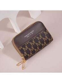 Women's Vintage Patchwork Short Wallet 2025 New Minimalist Design Large Capacity Multi-Function Leather Coin Purse For Women Wallet Mini Wallet Purse Wallet Card Wallet - Coffee Brown - View 5