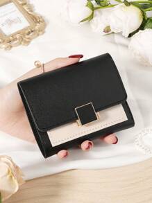 Burgundy Bag Charry Red Bag Wine Red Bag Coin Pocket Double Fold Women's Wallet Mini Women's Fashionable Wallet With Multiple Card Slots And ID Card Window Very Suitable For Outdoor Travel And Returning To School For Women Wallet Mini Wallet Purse Wallet Small Wallet