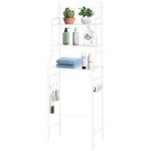 Toilet Storage Rack, Bathroom Shelf, Storage Cabinet Over Toilet With 3 Shelves, Toilet Shelf Cabinet, Bathroom Storage Rack With 3 Shelves, 165*55*26cm - 白色 - 查看 3