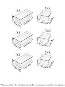 1pc/5pcs/6pcs/7pcs/11pcs Delicate Transparent Storage Box, Multi Specification Desktop Storage Box, Cosmetics Storage Basket, Skin Care Product Storage Rack, Compartment Sorting Box In The Drawer, Bedroom Dresser Storage Box, Which Can Store Makeup Brushes, Nail Polish Tools, Nail Polish, Perfume, Facial Mask, Lipstick, Eye Shadow Plate, Powder Puff, Etc,For Holiday Beach, Bathroom Collection, Bedroom Collection, Large Capacity - Transparent - View 23