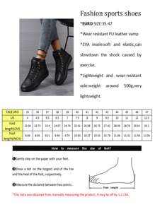 Giày thể thao cổ cao, buộc dây, họa tiết chữ tối giản, phong cách thường ngày dành cho nữ, giày thể thao phối màu unisex dành cho cặp đôi, mùa thu/đông - màu đen - Xem 5