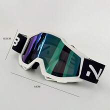 Fashionable And Colorful Motorcycle Goggles, Ski Goggles, Snowmobile Goggles, Outdoor Sports Goggles, Motorcycle Goggles, Riding Goggles, Outdoor Sports Windproof Goggles, Off-Road Riding Goggles, Bicycle Goggles, 1 Pair - Multicolor - View 4