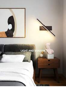 Modern Led Mirror Light Simple Touch Control Wall Sconce 330 ° Rotation-Led Rechargeable Magnetic Light Mirror Lamp Fixtures Black /White 30/60/80cm Aluminium Dimmable Rotating Rechargeable Wall Light Home Decor Fixtures For Living Room Bedroom Bedroom Bedside Hallway Lamp Dining Room Kitchen Wall