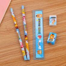 2PCS New Stationery Set Creative Children's Learning Stationery Five Piece Set Student Prize
