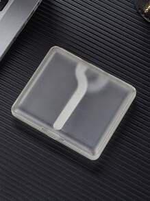 1pc 20Slots Matte Transparent Plastic Cigarette Case, Compact & Durable Cigarette Holder For Men - Transparent - View 7