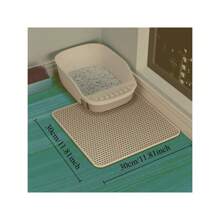1PC Cat Litter Mat With Gift Double Layer Waterproof Pet Litter Box Mat Non-Slip Sand Cat Pad Washable Bed Mat Clean Pad Products