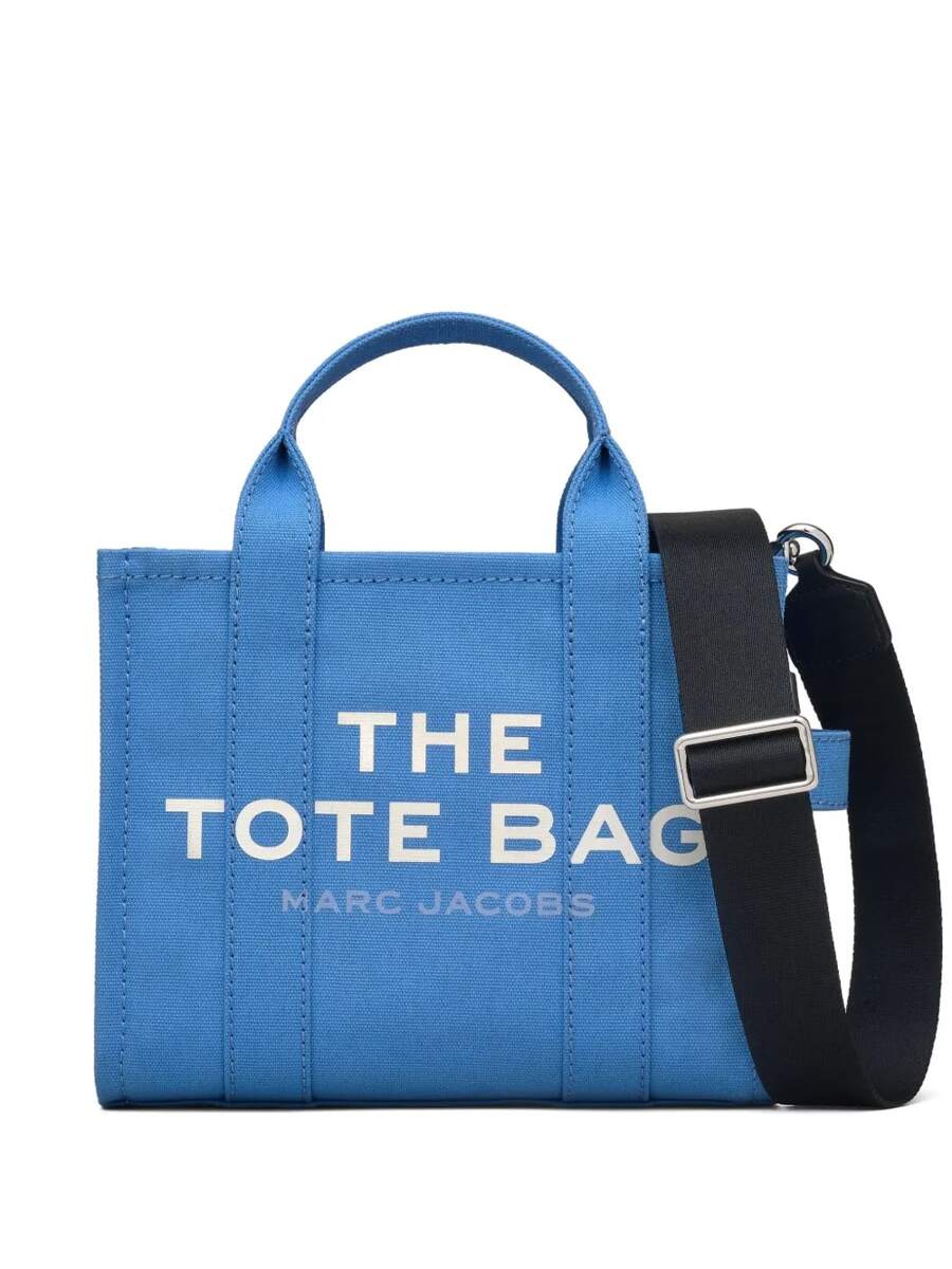 Marc Jacobs - Women Canvas Small Tote Bag Handbag Shoulder Bag Crossbody Tote Bag Square Bag Shopping Bag Embroidered Canvas Bag Mini Cute Adjustable Shoulder Strap Bag Gift For Women Daily Use Back To School New Fall Styles M0016493-436 Christmas Gift Bolsas Bolsos - 436 春藍 - 查看 1