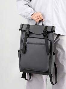 Men's Travel Casual Backpack, College Student Bookbag, Short-Distance Travel Bag With Large Capacity Laptop Bag