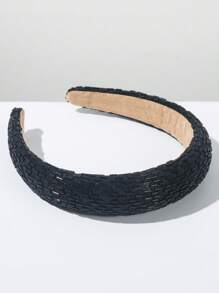 1 pieza Diadema con cuentas de estilo coreano, de nueva y multicolor, con diseño de frente alta y versátil, accesorio de cabello hecho a mano con tubo de cristal, elegante y creativo para uso diario