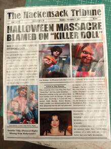 NEWSPAPER POSTER CHUKY, SERIE, JAKE WHEELER, TIFAN - 彩色 - 查看 2