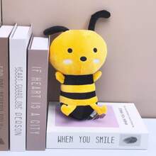 1入20cm/7.8英寸卡哇伊蜜蜂毛絨玩具，柔軟的大黃蜂毛絨玩具，可愛的蜜蜂枕頭，女孩孩童的好玩伴 - 黃色 - 查看 10
