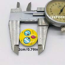 50 件黄色可爱表情木质纽扣，手工制作 DIY 外套靴子缝纫服装配件 - 黃色 - 查看 8