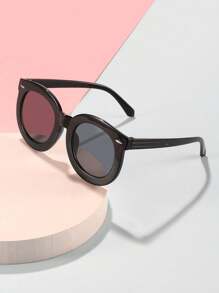 1 PC Boys Girls 4-8Y Acrylic Casual Clashing Color Spring Fashion Glasses For Holiday Outing, Costume Matching And Party Use