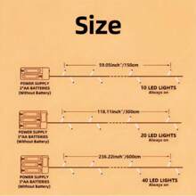 1 pieza 1.5M/10LED, 3M/20LED, 6M/40LED Luces de cadena de flores de cerezo transparentes, linda luz de hadas de Sakura con pilas, iluminación romántica de flores artificiales, luces decorativas perfectas para vacaciones, fiestas, San Valentín, Navidad, decoración de invierno para el hogar