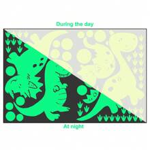 Glow In The Dark Wall Stickers,PET Dinosaur Stickers Room Decor For Boys And Girls Bedroom,Wall Stickers For Living Room Decors School Decor School Surprise Dormitory Decor Back To School Home Decor School Supplies
