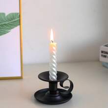 1pc Metal Candle Holder, Retro Hand-Held Tea Cup Candle Stands Gifts Birthday Graduation,Wedding