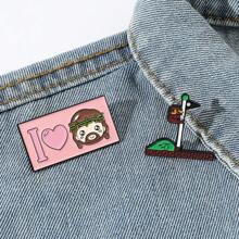 SuperMario SuperMario 1/2 Pcs Creative Cartoon Mario Game Brooch Personalized Flagpole Love Enamel Pin Metal Badge Jewelry Clothing Backpack Accessories A Gift For Friends