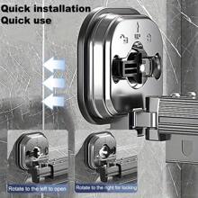 Space-Saving Collapsible Drying Rack With Suction Cups - No Drilling Required, Invisible Design For Balconies And Travel - black - View 6