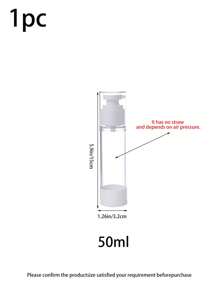 1pc Lotion Dispenser Travel Pump Bottle, Vacuum-Sealed Portable Small Containers, 30ml/50ml/100ml, Suitable For Travel & Business Trip