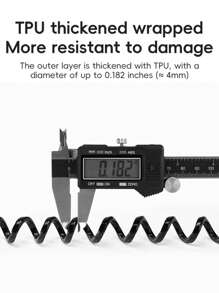 ROCKBROS 自行车锁 骑行 户外通勤 4毫米钢缆 103克 轻便运动休闲风 夏季骑行 女士骑行装备 都市必备