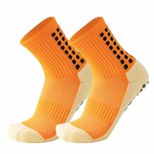 12 Colors Professional Football Match Athletic Mid-Calf Socks, Anti-Slip Silicone, Thickened Terry Cloth Bottom, Breathable Soccer Socks - Multicolor - View 16