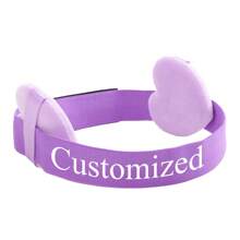 1Set Custom /Text Logo Edge Melt Band With Ear Protector For Lace Wigs Elastic Band Personalized For Laying Lace Edge For Wigs Hair Band Wigs /Hair Tool