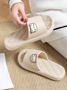 舒适简约可爱拖鞋男女四季穿防滑静音多功能家居户外旅行沙滩拖鞋高弹轻便透气 - 粉色 - 查看 7