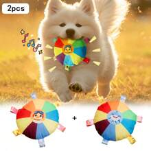 1 Pc Dog Toy - Cartoon Pattern, Interactive No-Battery Sound Toy For All Breeds, Durable Puppy Play And Training Game Accessory